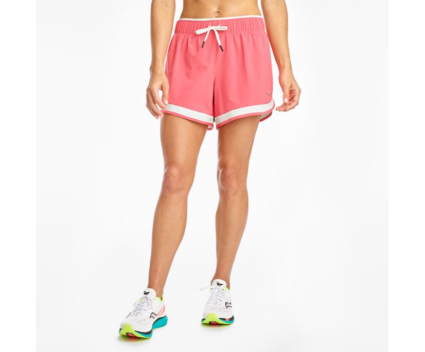 Saucony Outpace 5" Shorts Dam Korall | Sverige 229HAP